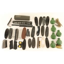 Boxed Lot of Gun Parts & Accessories