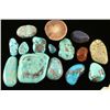 Image 2 : Lot of Turquoise and Rough Opal Nuggets