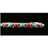 Image 1 : Turquoise & Coral Silver Ladies Bracelet