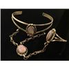 Image 2 : Sterling & Mother of Pearl Slave Bracelet