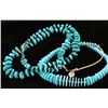 Image 2 : Lot of 2 Turquoise Heishi Necklaces