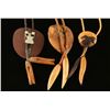 Image 2 : Lot of 3 Wood Carved Bolo Ties