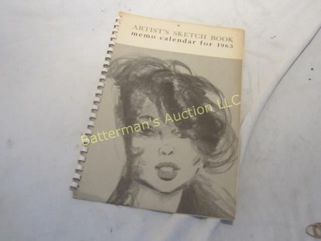 Brown and Bigelow Memo Pin-Up Calendar For 1963