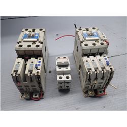 CUTLER HAMMER B6 WMS2B06 CIRCUIT BREAKER, AN16DN0 STARTER (2) *LOT OF 3*