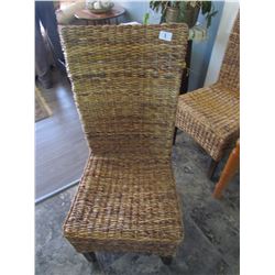 6 wicker dining chairs