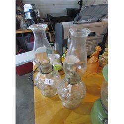 set of 2 Oil Lamps
