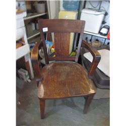 Antique Oak Desk Chair