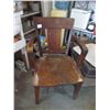 Image 1 : Antique Oak Desk Chair