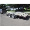 Image 2 : 20' CART HAULER TRAILER W/RAMPS, LIKE NEW