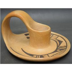 HOPI POTTERY CANDLE STICK HOLDER