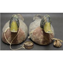 PAIR DUCK DECOYS