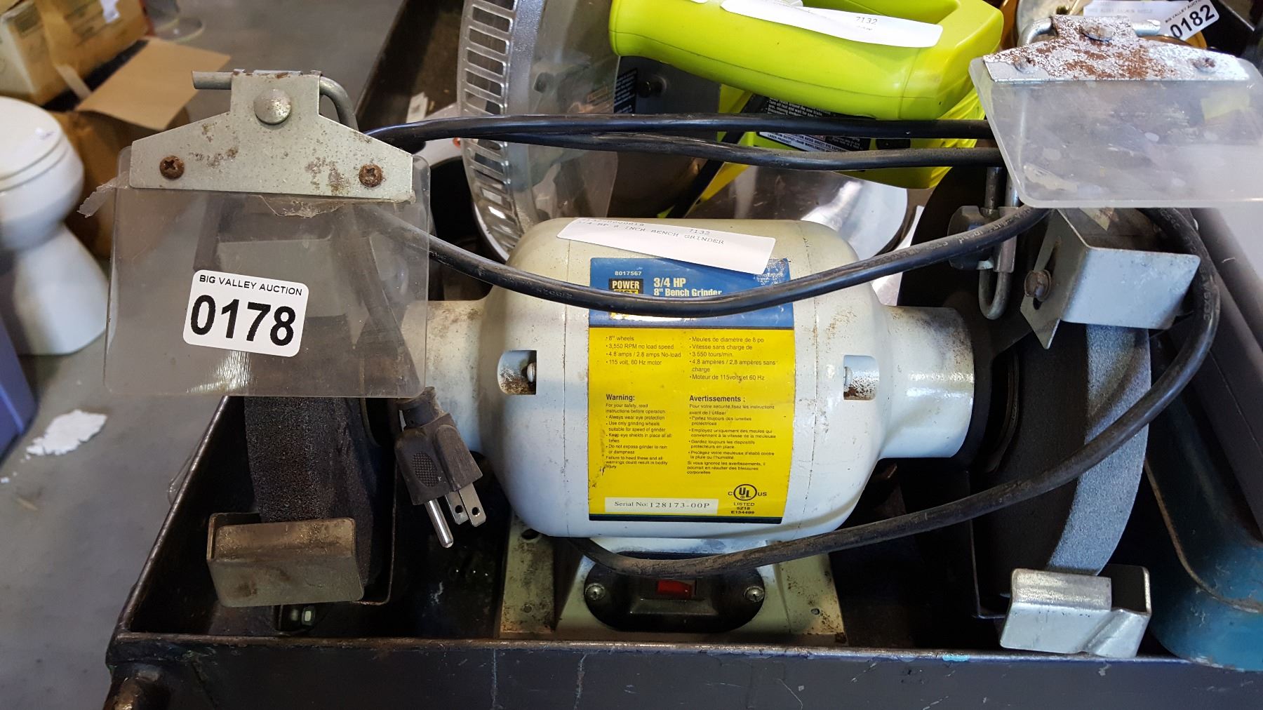 3 4 Hp 8 Inch Bench Grinder