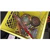 Image 2 : METAL TOOLS IN YELLOW CRATE