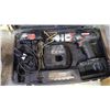 Image 2 : CASED CORDLESS CRAFTSMAN 19.2 VOLT DRILL SET AND 7 1/4 INCH SKILSAW