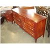 Image 2 : MAHOGANY FRENCH PROVINCAL DRESSER WITH NIGHTSTAND AND MIRROR