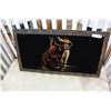 Image 1 : BULL PAINTING ON BLACK VELVET