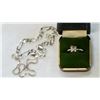 Image 2 : TWO STERLING CHAIN BRACELETS AND STERLING BUTTERFLY RING