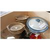 Image 1 : POTTERY LIDDED CASSEROLE AND LAURENTAIN CANADA POTTERY DISHES