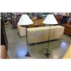 Image 1 : 2 BLACK FLOOR LAMPS