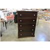 Image 2 : 5 DRAWER PINE HIGHBOY DRESSER