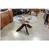 Image 1 : MODERN GLASS TOP DINING TABLE