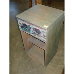 PAINTED 1 DRAWER NIGHTSTAND