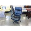 Image 1 : BLACK LEATHER OFFICE CHAIR