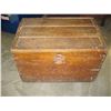 Image 2 : ANTIQUE WOOD TRUNK