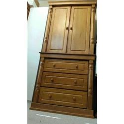 3 DRAWER W/ ARMIORE TOP CHERRY OAK - NEW IN BOXES BOX