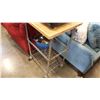 Image 2 : CHROME KITCHEN CART AND POT