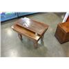 Image 1 : ANTIQUE DINING TABLE WITH LEAF