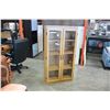 Image 1 : PINE DISPLAY CABINET
