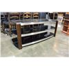 Image 1 : 3 TIER MODERN GLASS ENTERTAINMENT STAND