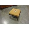 Image 3 : QUEEN ANNE PETITE POINT STOOL AND PICNIC BASKET