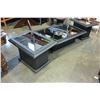 Image 2 : BLACK MIRROR TOP 3 PIECE COFFEE TABLE SET
