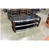 Image 3 : BLACK MIRROR TOP 3 PIECE COFFEE TABLE SET