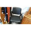 Image 1 : BLACK LEATHER OFFICE CHAIR