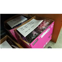 TWO BOXES OF GLASS BEADS