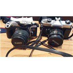 CANON AND FUJICA CAMERAS