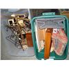 Image 1 : TWO TOTES OF ASSORTED DISPLAY RACKS SHADOW BOX ETC