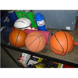 BASKETBALLS HELMETS BATS GLOVES ETC