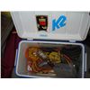 Image 1 : COLEMAN COOLER WITH ELECTRICS LIGHTS AND EXTENSION CORDS