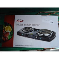 CHEF DOUBLE BURNER COOKTOP