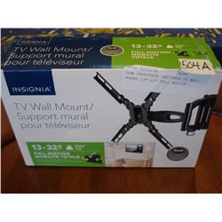 NEW OVERSTOCK INSIGNIA TV WALL MOUNT 13"-32" FULL MOTION