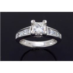 14KT White Gold 1.00ctw Diamond Ring