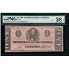 Image 1 : 1862 $1 Confederate States of America Note PMG 58EPQ