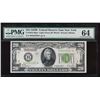 Image 1 : 1928B $20 New York Federal Reserve Star Note PMG 64