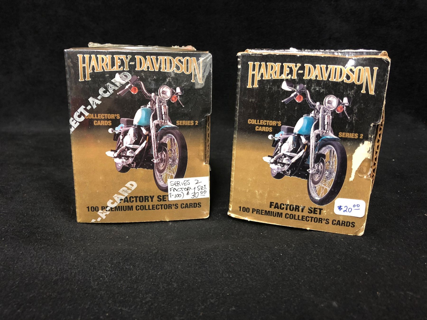 HARLEY DAVIDSON COLLECTOR CARDS BOXES SERIES 2 FACTORY SET HARLEY DAVIDSON COLLECTOR CARDS BOXES SERIES 2 FACTORY SET
