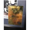 Image 2 : BABE RUTH & LOU GEHRIG 11' X 14" FRAMED PHOTO W/ 23K GOLD MURDERER'S ROW TRADING CARD