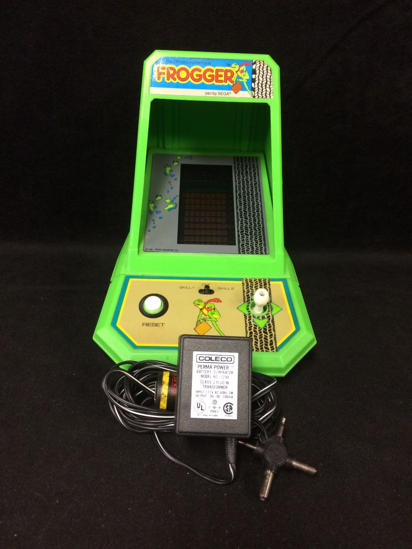 Vintage 1982 Frogger Coleco Mini Table Top Arcade Game